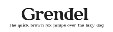 Grendel by Chung-Deh Tien — Serif Font — thumbnail 1
