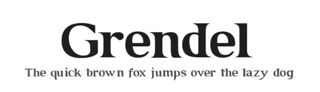 Grendel by Chung-Deh Tien — Serif Font