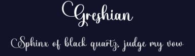 Greshian by Makashi — Script Handwritten Font — thumbnail 2