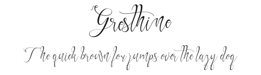 Gresthine by Chairul Art — Script Handwritten Font