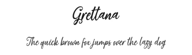 Grettana by Solidtype — Script Handwritten Font
