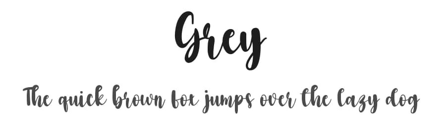Grey by Scratchones — Script Handwritten Font