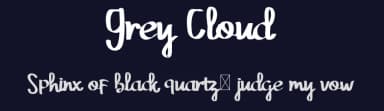 Grey Cloud by Edric Studio — Script Handwritten Font — thumbnail 2