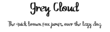 Grey Cloud by Edric Studio — Script Handwritten Font — thumbnail 1