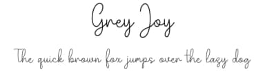 Grey Joy by Forberas Club — Script Handwritten Font — thumbnail 1