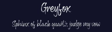 Greyfox by Nugs Studio — Script Handwritten Font — thumbnail 2
