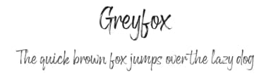Greyfox by Nugs Studio — Script Handwritten Font — thumbnail 1