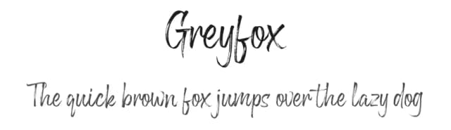 Greyfox by Nugs Studio — Script Handwritten Font