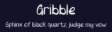 Gribble by Tokopress — Script Handwritten Font — thumbnail 2