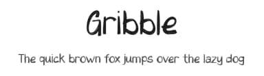 Gribble by Tokopress — Script Handwritten Font — thumbnail 1