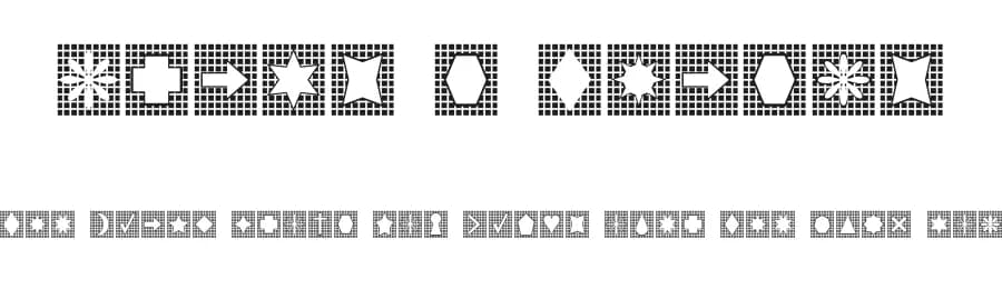 Grids n Things by Fonts & Things — Dingbats Font