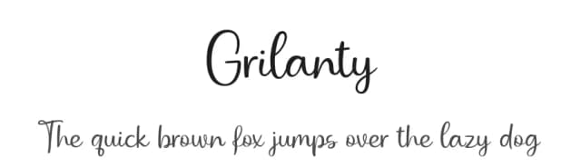 Grilanty by Brithos Type — Script Handwritten Font