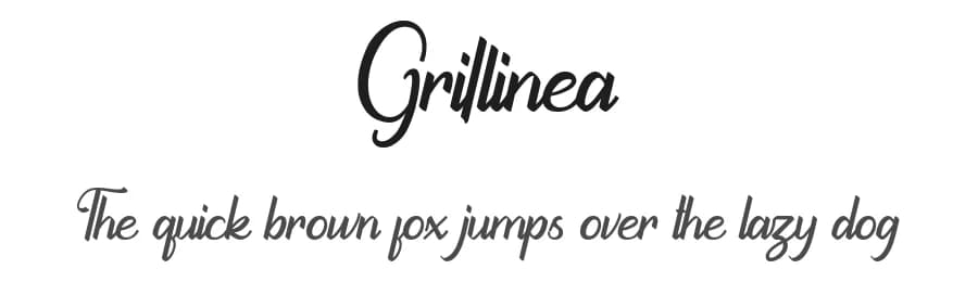 Grillinea by Ahmad Rofingi — Script Handwritten Font