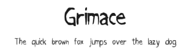 Grimace by Slut Digital Type — Script Handwritten Font — thumbnail 1