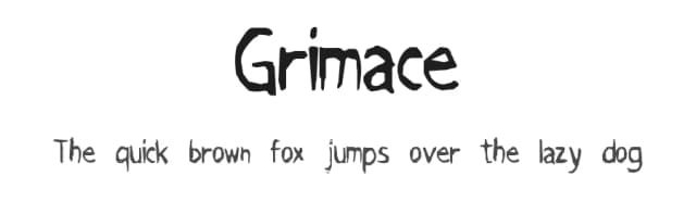 Grimace by Slut Digital Type — Script Handwritten Font
