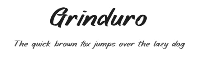 Grinduro by Pinisiart — Script Handwritten Font