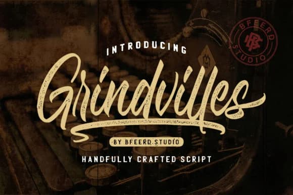 Grindvilles Duo Font by bagasferdiansahh — Script Handwritten Font