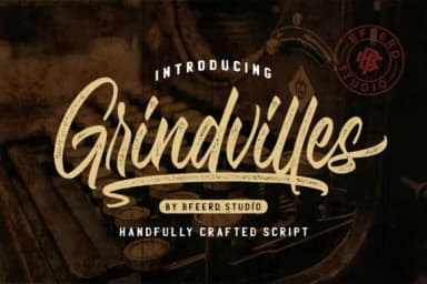 Grindvilles Duo Font by bagasferdiansahh — Script Handwritten Font — thumbnail 1