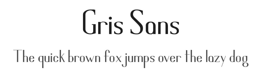 Gris Sans by Shawn Griswold — Sans Serif Font