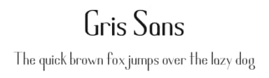 Gris Sans by Shawn Griswold — Sans Serif Font — thumbnail 1