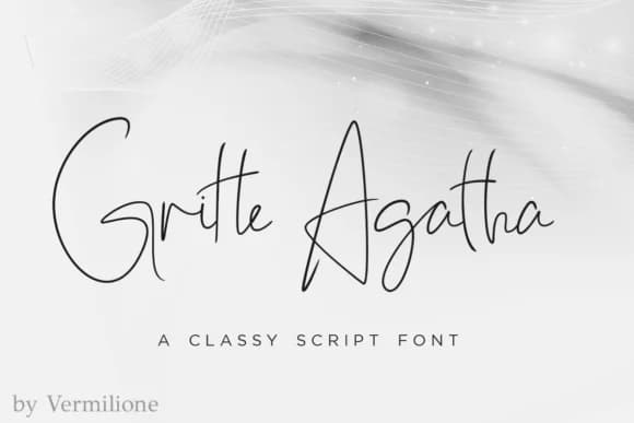 Gritte Agata Font by SayStudio — Script Handwritten Font