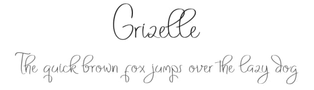 Grizelle by Muhammad Ahwal Bobby — Script Handwritten Font