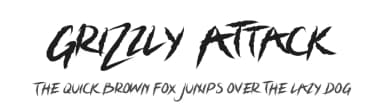 Grizzly Attack by Rometheme Std — Script Handwritten Font — thumbnail 1