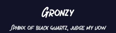 Gronzy by Typotopia Studio — Script Handwritten Font — thumbnail 2