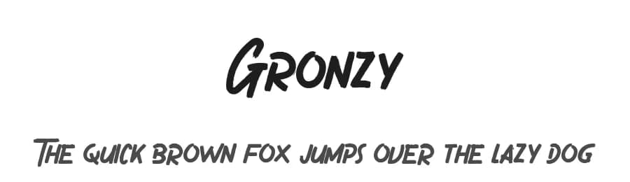 Gronzy by Typotopia Studio — Script Handwritten Font — preview 1
