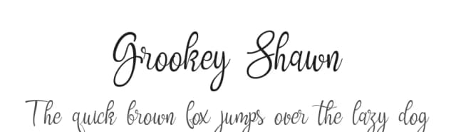 Grookey Shawn by bijeh.studio — Script Handwritten Font