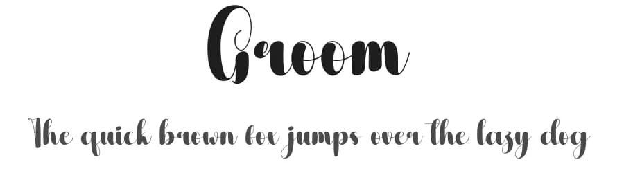 Groom by Andi Moz — Script Handwritten Font