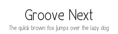 Groove Next by G3Typefaces — Sans Serif Font — thumbnail 1