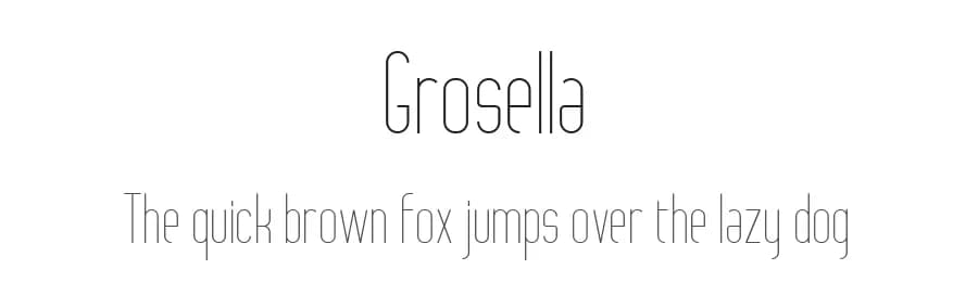 Grosella by Hielman Nur Addin — Sans Serif Font