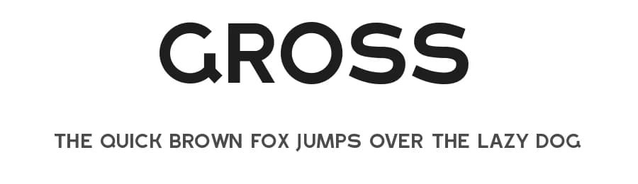 Gross by Marivo — Sans Serif Font