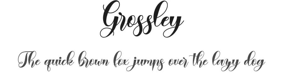 Grossley by Naharstd — Script Handwritten Font — preview 1