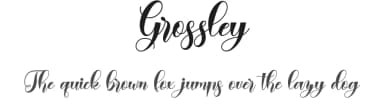 Grossley by Naharstd — Script Handwritten Font — thumbnail 1