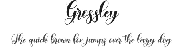 Grossley by Naharstd — Script Handwritten Font