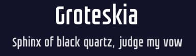 Groteskia by Néstor Delgado — Sans Serif Font — thumbnail 2