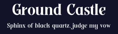 Ground Castle by Letterhend Studio — Serif Font — thumbnail 2