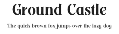 Ground Castle by Letterhend Studio — Serif Font — thumbnail 1