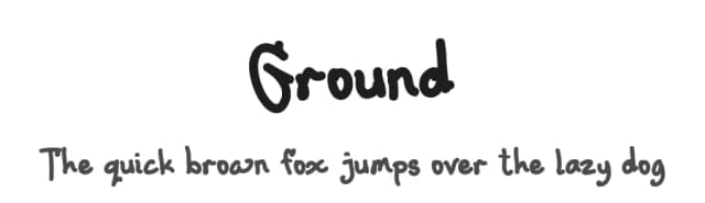 Ground by Dankin' Don — Script Handwritten Font