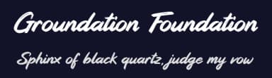 Groundation Foundation by Cat.B — Script Handwritten Font — thumbnail 2