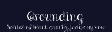 Grounding by infontree store — Script Handwritten Font — thumbnail 2