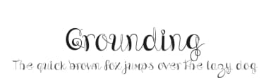 Grounding by infontree store — Script Handwritten Font — thumbnail 1