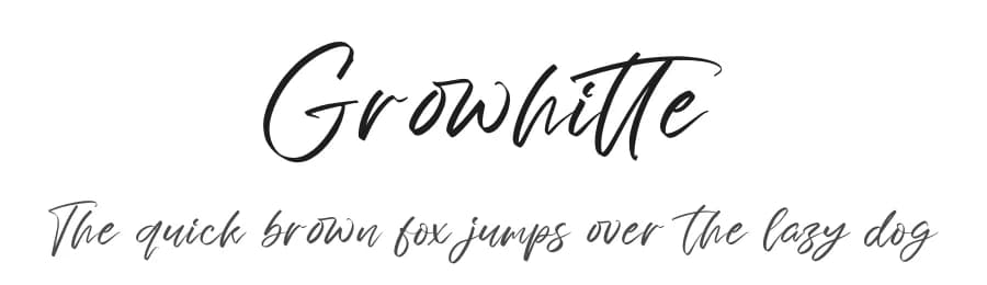 Growhitte by Letterena Studios — Script Handwritten Font