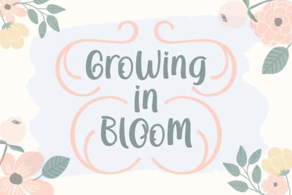 Growing in Bloom Font by Rifki (7ntypes) — Script Handwritten Font