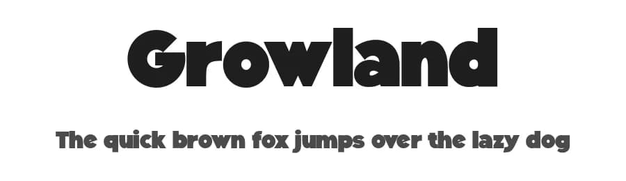 Growland by Letternun — Sans Serif Font