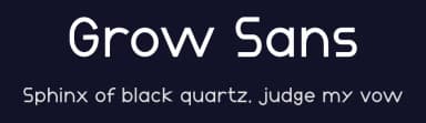 Grow Sans by Muhammad Yafinuha — Sans Serif Font — thumbnail 2