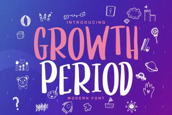 Growth Period Font by Vunira — Script Handwritten Font
