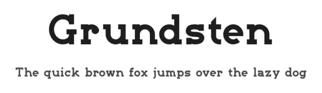 Grundsten by Benjamin Blåholtz — Serif Font